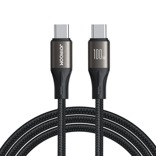 JOYROOM SA25-CC5 100W USB-C/Type-C to USB-C/Type-C Fast Charge Data Cable, Length:1.2m(Black) - USB-C & Type-C Cable by JOYROOM | Online Shopping South Africa | PMC Jewellery