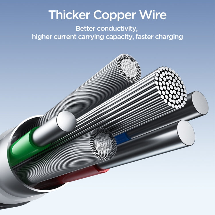 JOYROOM SA25-CC5 100W USB-C/Type-C to USB-C/Type-C Fast Charge Data Cable, Length:3m(Black) - USB-C & Type-C Cable by JOYROOM | Online Shopping South Africa | PMC TechLife | Buy Now Pay Later Mobicred