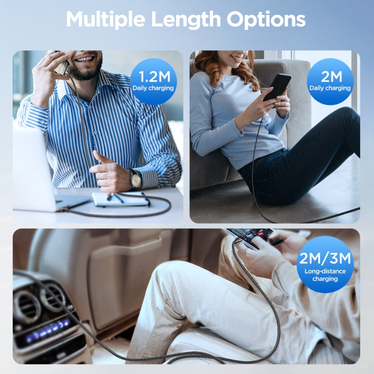 JOYROOM SA25-CL3 30W USB-C/Type-C to 8 Pin Fast Charge Data Cable, Length:1.2m(Black) - 2 in 1 Cable by JOYROOM | Online Shopping South Africa | PMC TechLife