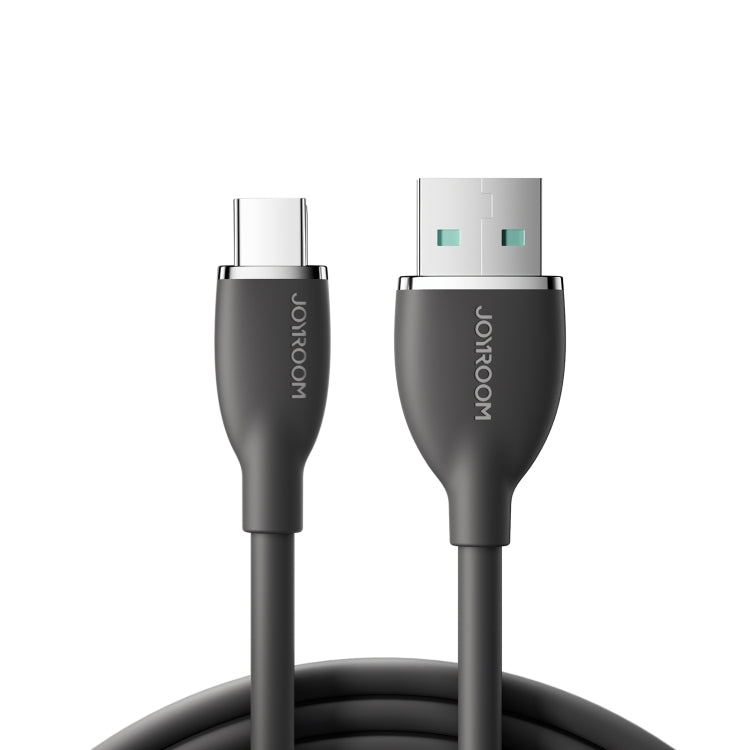 JOYROOM SA29-AC3 3A USB to USB-C/Type-C Liquid Silicone Fast Charging Data Cable, Length: 1.2m(Black) - USB-C & Type-C Cable by JOYROOM | Online Shopping South Africa | PMC TechLife