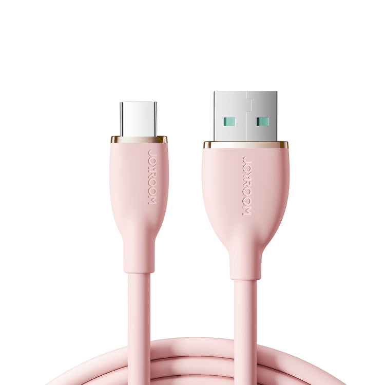 JOYROOM SA29-AC3 3A USB to USB-C/Type-C Liquid Silicone Fast Charging Data Cable, Length: 1.2m(Pink) - USB-C & Type-C Cable by JOYROOM | Online Shopping South Africa | PMC Jewellery