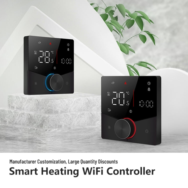 BHT-009GCLW Boiler Heating WiFi Smart Home LED Thermostat(Black) - Thermostat & Thermometer by PMC Jewellery | Online Shopping South Africa | PMC Jewellery