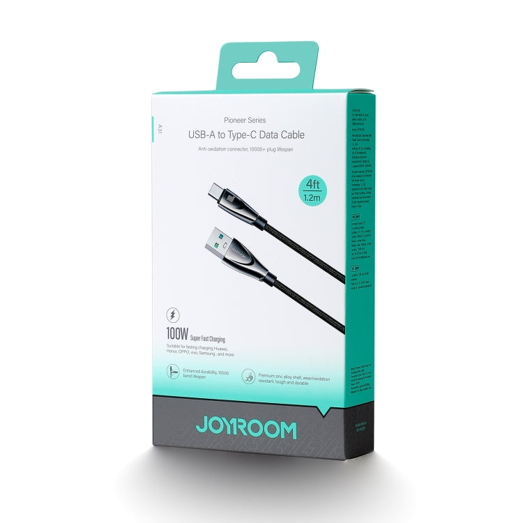 JOYROOM SA31-AC6 100W USB to USB-C/Type-C Fast Charge Data Cable, Length: 1.2m(Black) - USB-C & Type-C Cable by JOYROOM | Online Shopping South Africa | PMC Jewellery