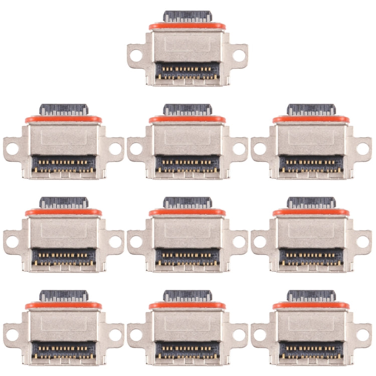 For Samsung Galaxy Xcover SM-G525F 10 PCS Charging Port Connector - Single Tail Connector by PMC TechLife | Online Shopping South Africa | PMC TechLife