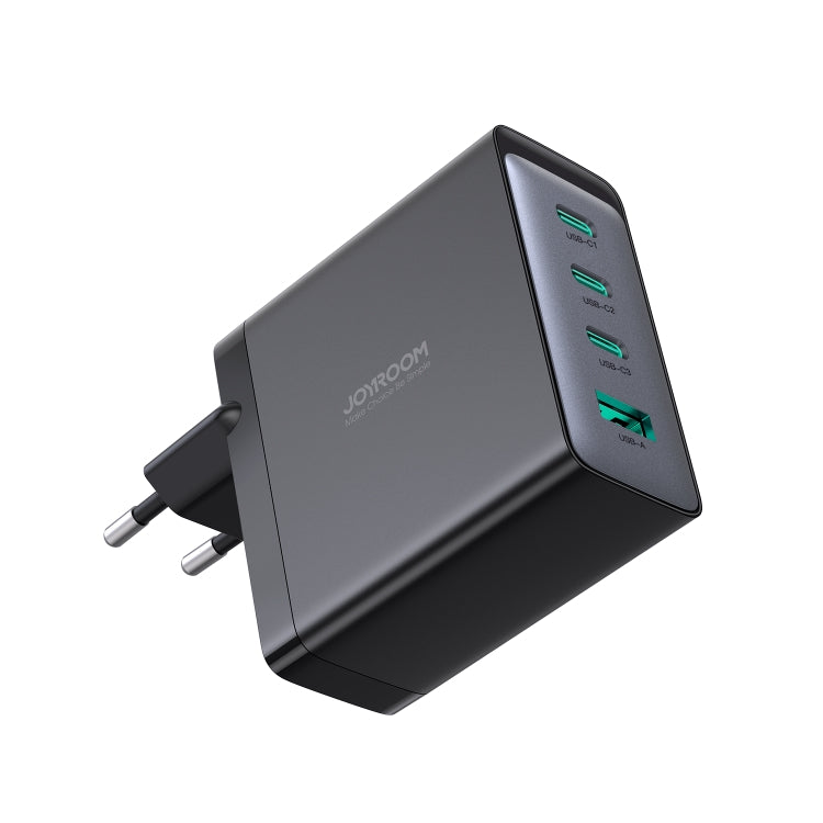 JOYROOM JR-TCG04 100W USB+3 x Type-C GaN Multi-port Charger Set, Specification:EU Plug(Black) - USB Charger by JOYROOM | Online Shopping South Africa | PMC Jewellery