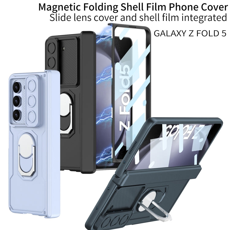For Samsung Galaxy Z Fold5 GKK Integrated Folding Armored Shell PC Phone Case(Black) - free shipping - PMC TechLife - Order now!