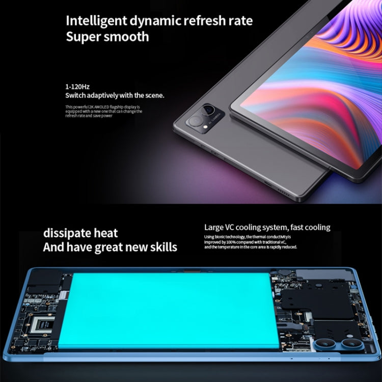 BDF P60 4G LTE Tablet PC 10.1 inch, 8GB+256GB, Android 12 MTK6762 Octa Core, Support Dual SIM, EU Plug(Blue) - free shipping - PMC TechLife - Order now!