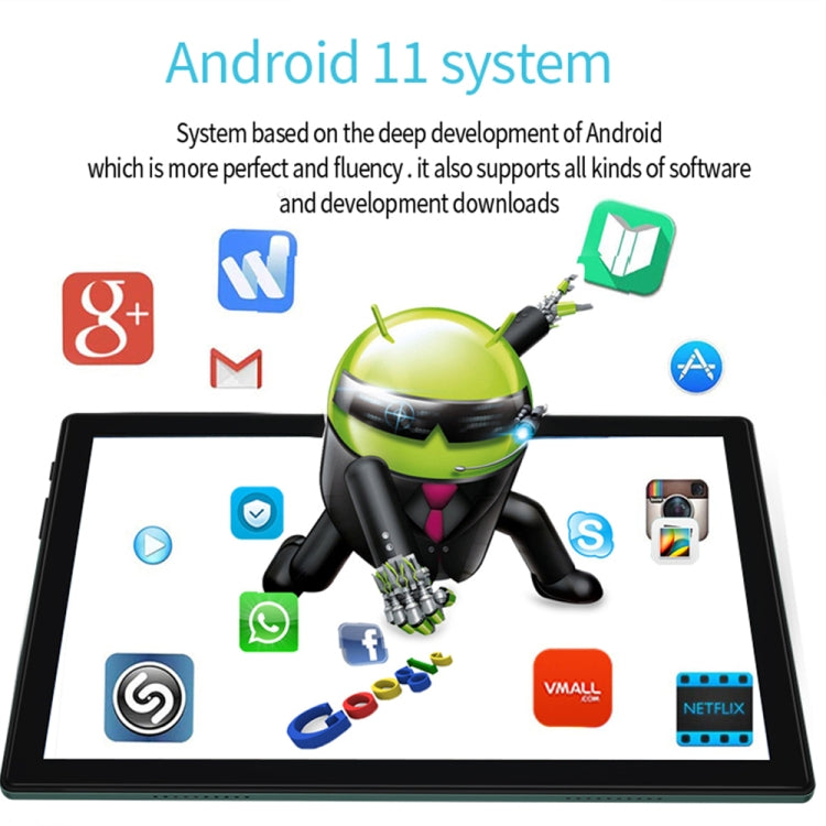 BDF P70 4G LTE Tablet PC 10.1 inch, 8GB+128GB, Android 11 MTK6755 Octa Core, Support Dual SIM, EU Plug(Gold) - free shipping - PMC TechLife - Order now!
