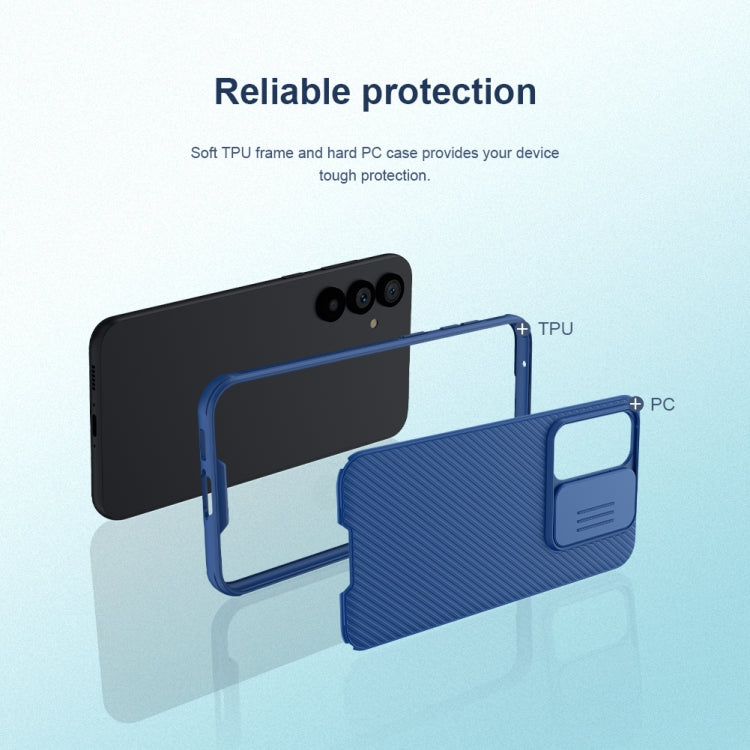 For Samsung Galaxy S23 FE NILLKIN Black Mirror Pro Series Camshield PC Phone Case(Blue) - free shipping - PMC TechLife - Order now!