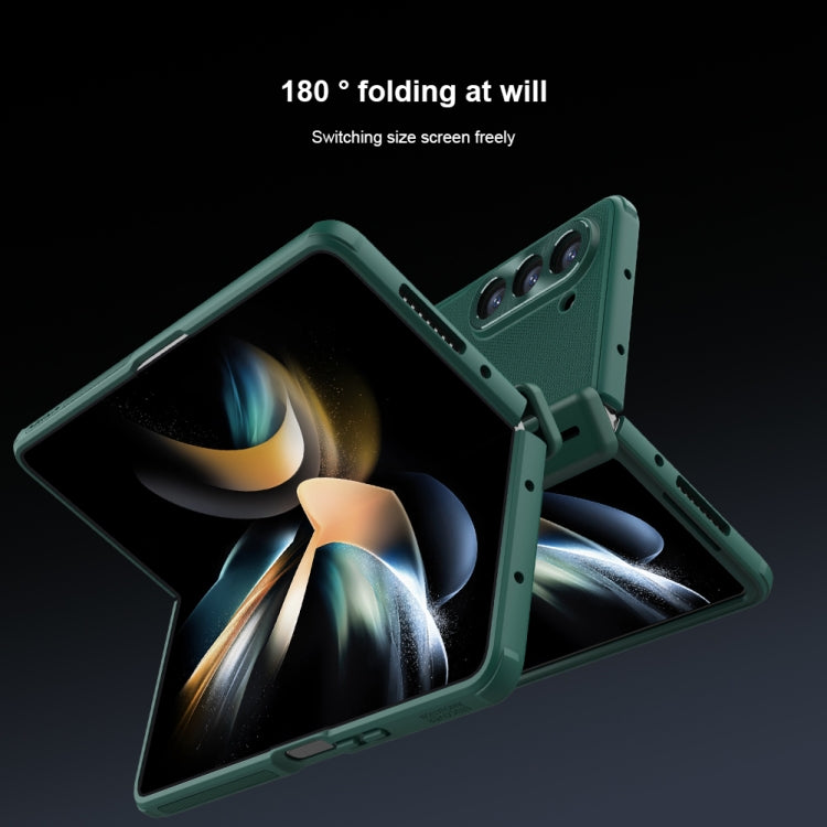 For Samsung Galaxy Z Fold5 NILLKIN Frosted Fold PC + TPU Phone Case with Holder(Green) - free shipping - PMC TechLife - Order now!