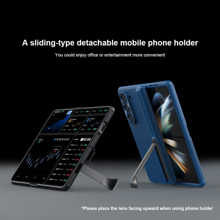 For Samsung Galaxy Z Fold5 NILLKIN Frosted Fold PC + TPU Phone Case with Holder(Green) - free shipping - PMC TechLife - Order now!