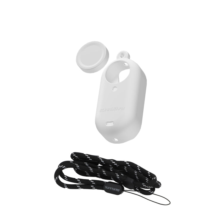 For Insta360 Go 3 Sunnylife IST-BHT594 Camera Body Silicone Case with Lens Cap & Neck Strap(White) - Case & Bags by Sunnylife | Online Shopping South Africa | PMC Jewellery