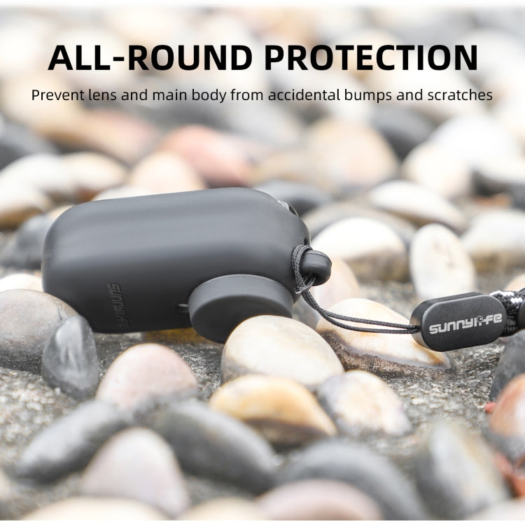 For Insta360 Go 3 Sunnylife IST-BHT594 Camera Body Silicone Case with Lens Cap & Neck Strap(Black) - free shipping - PMC TechLife - Order now!