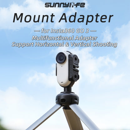 For Insta360 Go 3 Sunnylife IST-BK592 Mount Adapter Protective Frame Cage Mounting Brackets Housing Case(Black) - Case & Bags by Sunnylife | Online Shopping South Africa | PMC Jewellery