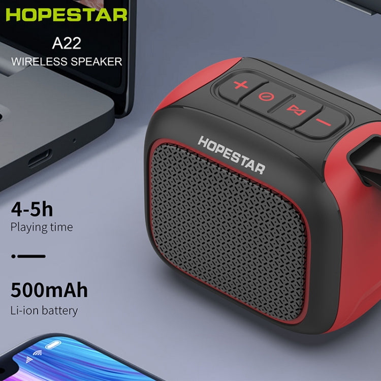 HOPESTAR A22 IPX6 Waterproof Portable Bluetooth Speaker Outdoor Subwoofer(Red Yellow) - Mini Speaker by HOPESTAR | Online Shopping South Africa | PMC Jewellery