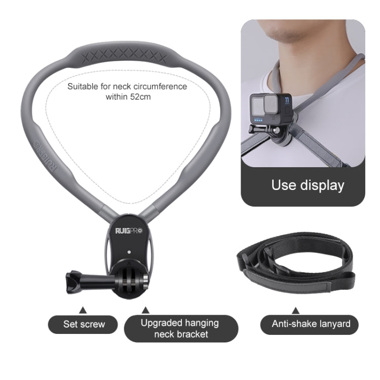 RUIGPRO Lazy Neck Bracket POV View Mount Standard with Strap - Holder by RUIGPRO | Online Shopping South Africa | PMC Jewellery