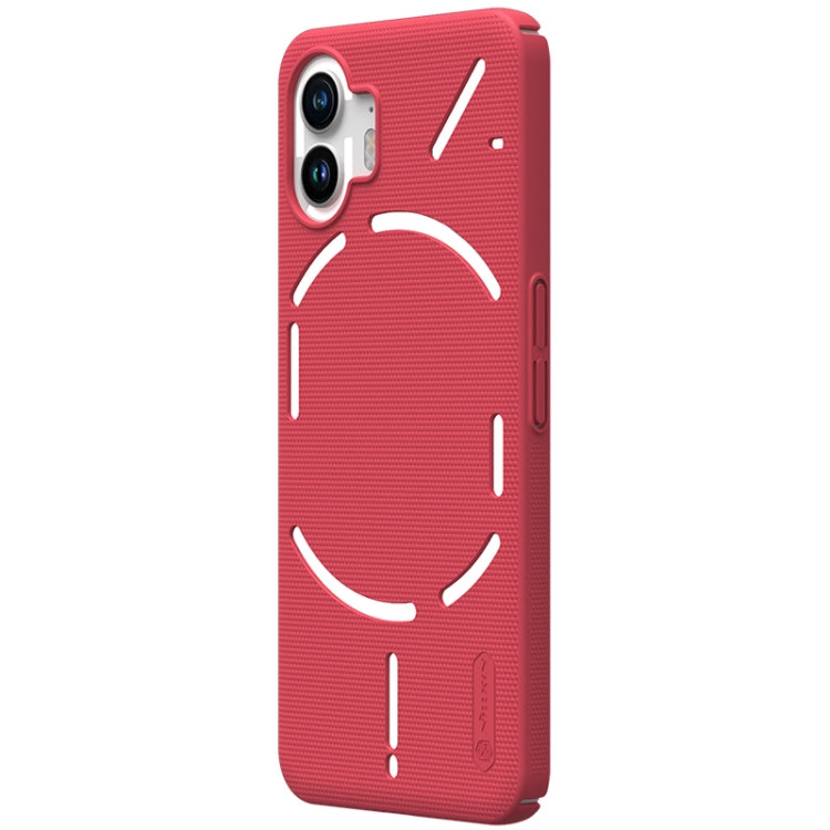 For Nothing Phone 2 NILLKIN Frosted Shield Phone Protective Case(Red) - More Brand by NILLKIN | Online Shopping South Africa | PMC Jewellery