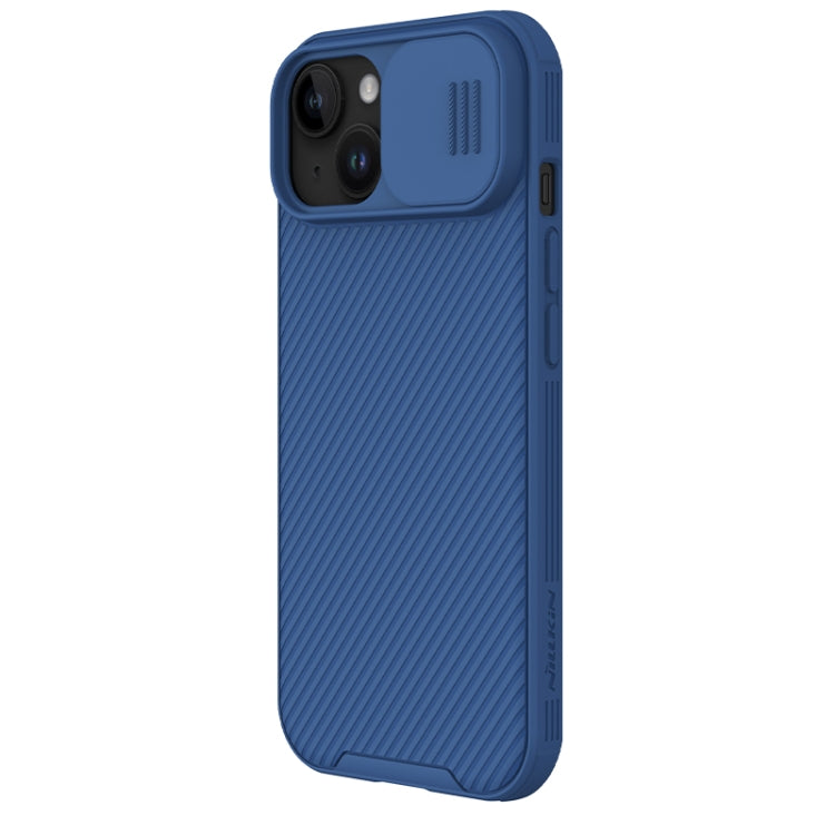 For iPhone 15 NILLKIN CamShield Pro PC Phone Case(Blue) - iPhone 15 Cases by NILLKIN | Online Shopping South Africa | PMC Jewellery