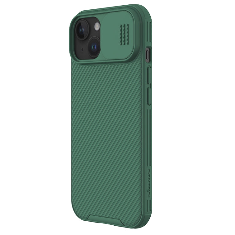 For iPhone 15 Plus NILLKIN CamShield Pro PC Phone Case(Green) - free shipping - PMC TechLife - Order now!