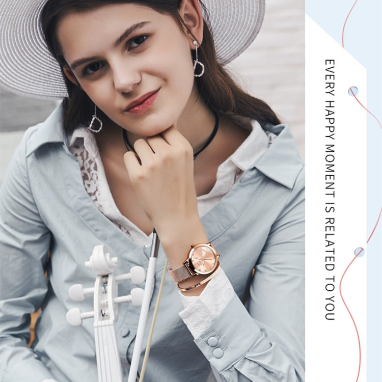 OLEVS 5189 Women Heart Shape Waterproof Quartz Watch(Rose Gold) - Metal Strap Watches by OLEVS | Online Shopping South Africa | PMC Jewellery