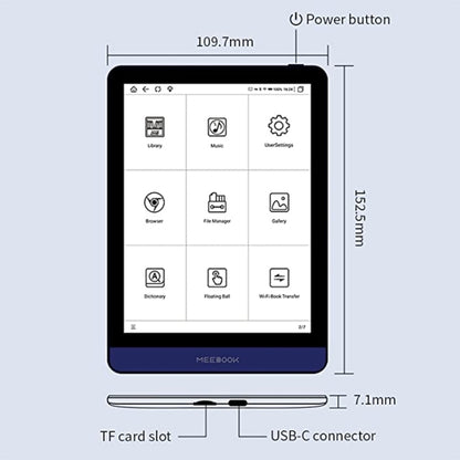 Meebook M6 6-inch E-ink Screen Kindle, 3GB+32GB, Android 11 Quad Core 1.8GHz(Black) - Others by PMC Jewellery | Online Shopping South Africa | PMC Jewellery