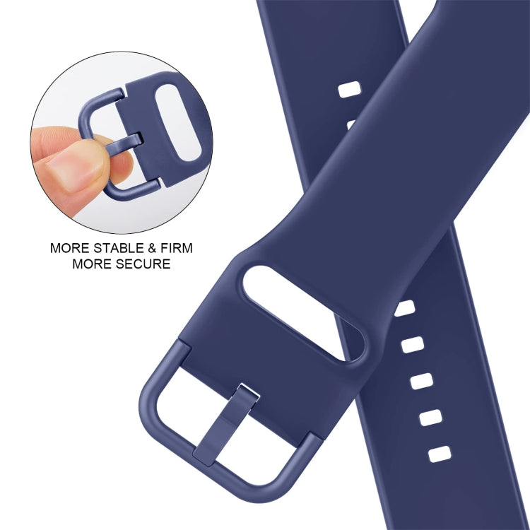 For Apple Watch 2 38mm Pin Buckle Silicone Watch Band(Violet Gray) - Watch Bands by PMC TechLife | Online Shopping South Africa | PMC TechLife