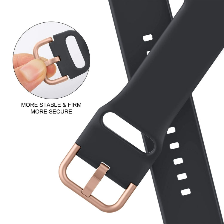 For Apple Watch 42mm Pin Buckle Silicone Watch Band(Dark Grey) - Watch Bands by PMC TechLife | Online Shopping South Africa | PMC TechLife