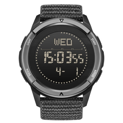 NORTH EDGE ALPS Outdoor Waterproof Men Carbon Fiber Digital Nylon Strap Smart Sports Watch(Black) - Sport Watches by NORTH EDGE | Online Shopping South Africa | PMC Jewellery | Buy Now Pay Later Mobicred