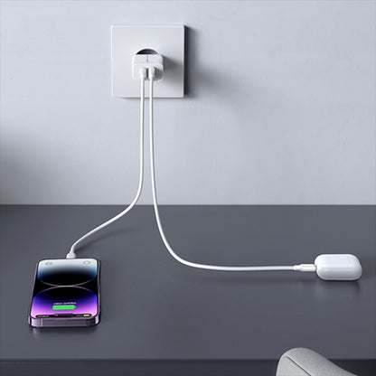 JOYROOM JR-TCN04 2.1A Dual USB Charger, Specification:UK Plug - USB Charger by JOYROOM | Online Shopping South Africa | PMC Jewellery