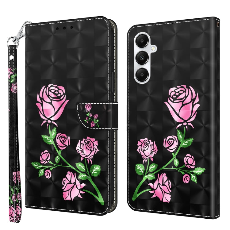 For Samsung Galaxy A05s 3D Painted Leather Phone Case(Rose) - free shipping - PMC TechLife - Order now!