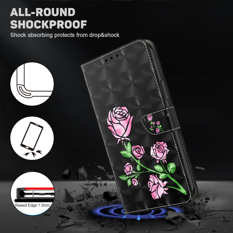 For Samsung Galaxy A05s 3D Painted Leather Phone Case(Rose) - free shipping - PMC TechLife - Order now!