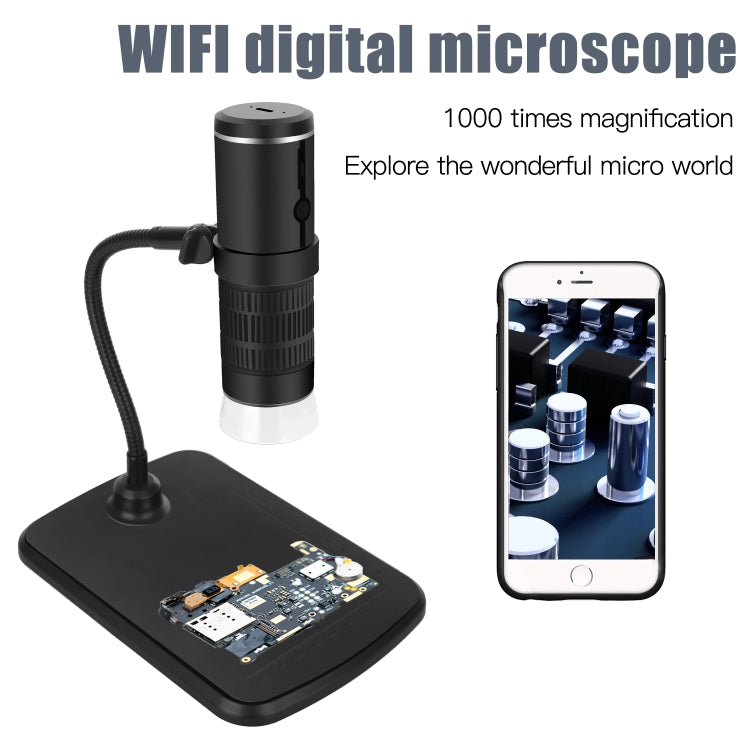 F210 1000X WiFi Digital Microscope with Helical Tube Bracket - Digital Microscope by PMC TechLife | Online Shopping South Africa | PMC TechLife | Buy Now Pay Later Mobicred