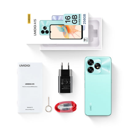 [HK Warehouse] UMIDIGI A15, 8GB+256GB, Face ID & Side Fingerprint Identification, 6.7 inch Android 13 Unisoc T616 Octa Core, Network: 4G, NFC, OTG(Lavender Purple) - UMIDIGI by UMIDIGI | Online Shopping South Africa | PMC Jewellery