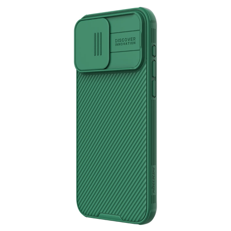For iPhone 15 Pro Max NILLKIN CamShield Pro Magnetic Magsafe Phone Case(Green) - iPhone 15 Pro Max Cases by NILLKIN | Online Shopping South Africa | PMC Jewellery