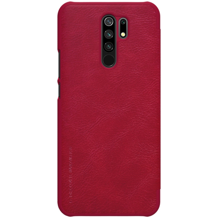 For Xiaomi Redmi 9 NILLKIN QIN Series Crazy Horse Texture Horizontal Flip Leather Case with Card Slot(Red) - Xiaomi Cases by NILLKIN | Online Shopping South Africa | PMC Jewellery