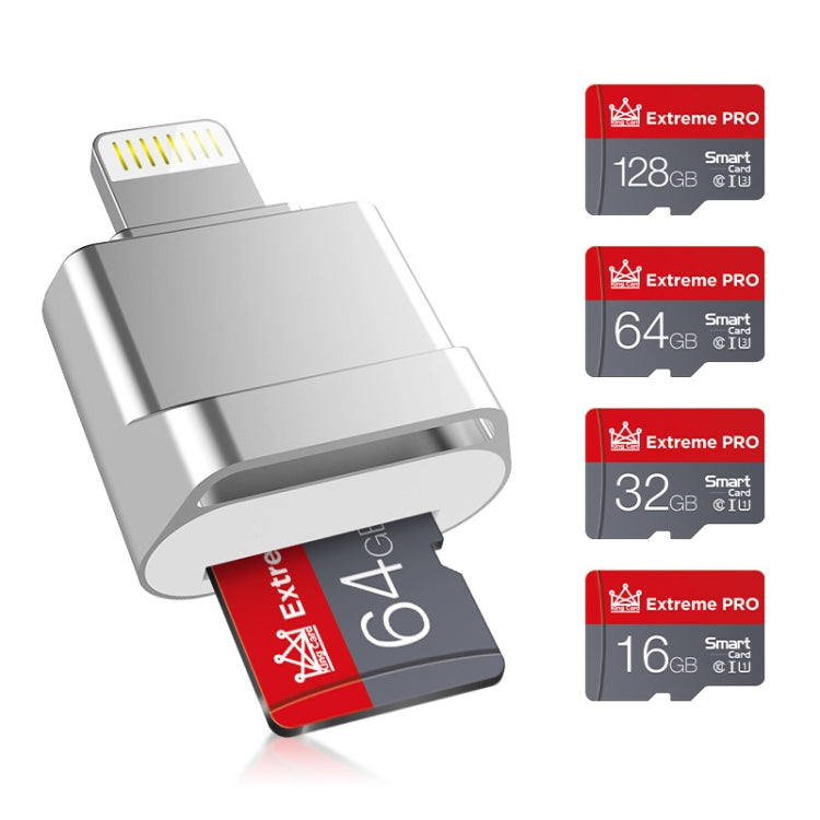 MicroDrive 8pin To TF Card Adapter Mini iPhone & iPad TF Card Reader (Silver) -  by MICRODRIVE | Online Shopping South Africa | PMC TechLife | Buy Now Pay Later Mobicred
