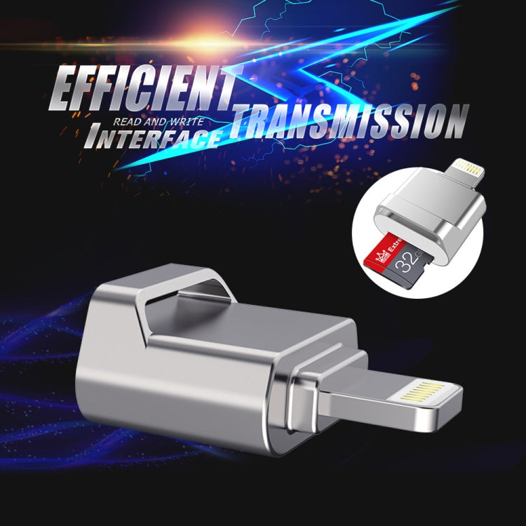 MicroDrive 8pin To TF Card Adapter Mini iPhone & iPad TF Card Reader (Silver) -  by MICRODRIVE | Online Shopping South Africa | PMC TechLife | Buy Now Pay Later Mobicred