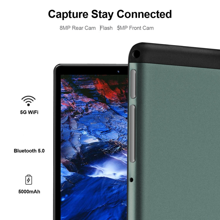 BDF P8 3G Phone Call Tablet PC 8.0 inch, 4GB+64GB, Android 10.0 MTK8321 Octa Core, Support Dual SIM, EU Plug(Green) - free shipping - PMC TechLife - Order now!