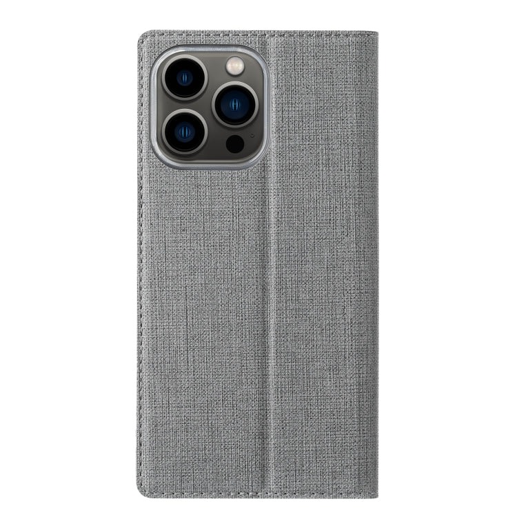 For iPhone 15 Pro Max ViLi DMX Series Shockproof TPU + PU Leather Magnetic Attraction Horizontal Flip Case(Grey) - iPhone 15 Pro Max Cases by ViLi | Online Shopping South Africa | PMC TechLife | Buy Now Pay Later Mobicred