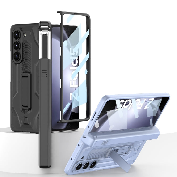 For Samsung Galaxy Z Fold5 GKK Integrated Folding Battle Shell PC Phone Case with Pen Box(Light Blue) - free shipping - PMC TechLife - Order now!