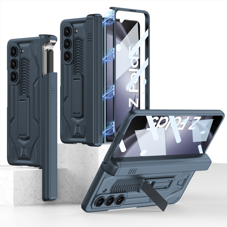 For Samsung Galaxy Z Fold5 GKK Integrated Folding Battle Shell PC Phone Case with Pen Box(Green) - free shipping - PMC TechLife - Order now!