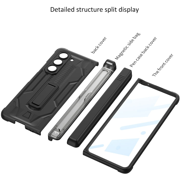 For Samsung Galaxy Z Fold5 GKK Integrated Folding Battle Shell PC Phone Case with Pen Box(Green) - free shipping - PMC TechLife - Order now!