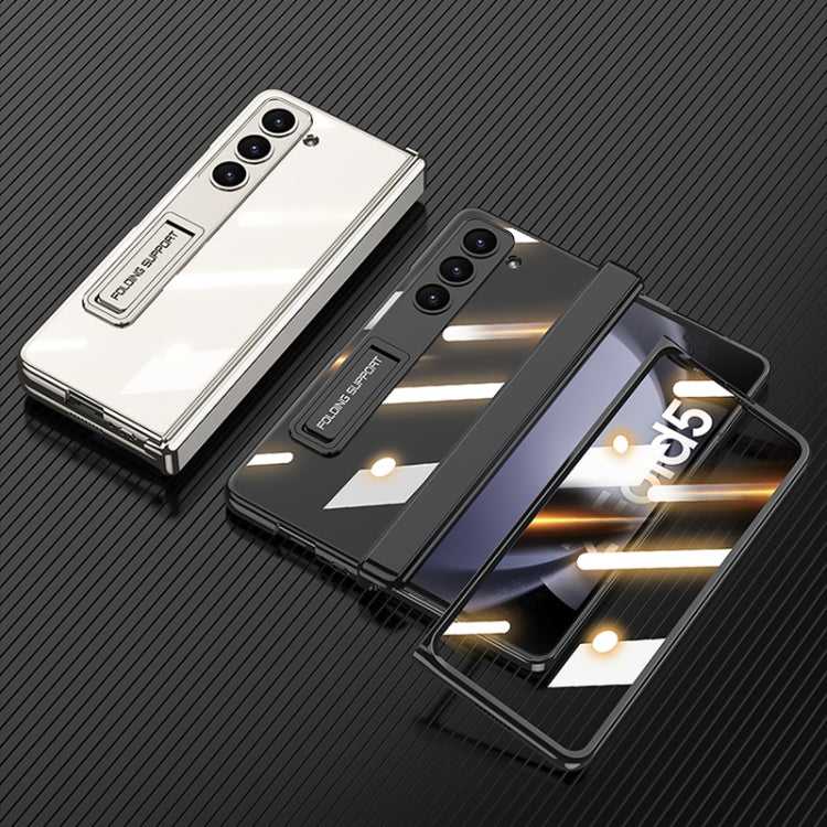 For Samsung Galaxy Z Fold5 GKK Integrated Magnetic Phantom Hinge Folding Phone Case with Stand(White) - Galaxy Z Fold5 Cases by GKK | Online Shopping South Africa | PMC TechLife | Buy Now Pay Later Mobicred