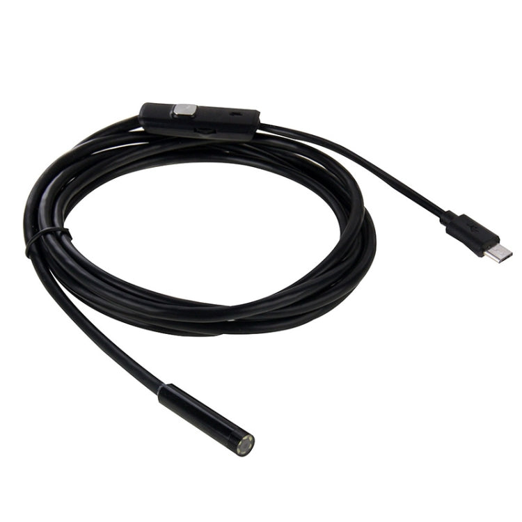 AN97 Waterproof Micro USB Endoscope Hard Tube Inspection Camera for Parts of OTG Function Android Mobile Phone, with 6 LEDs, Lens Diameter:8mm(Length: 5m) - free shipping - PMC TechLife - Order now!