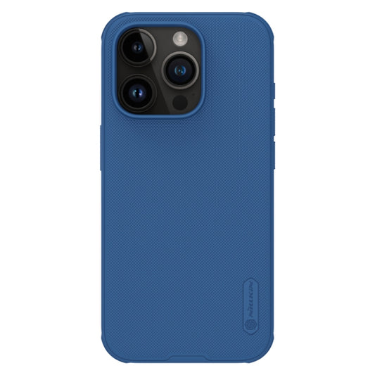 For iPhone 15 Pro NILLKIN Frosted Shield Pro Magnetic Magsafe Phone Case(Blue) - iPhone 15 Pro Cases by NILLKIN | Online Shopping South Africa | PMC Jewellery