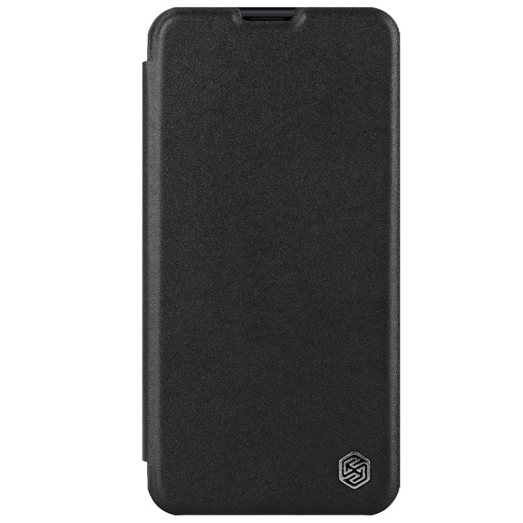 For iPhone 15 Plus NILLKIN QIN Series Pro Plain Leather Phone Case(Black) - iPhone 15 Plus Cases by NILLKIN | Online Shopping South Africa | PMC Jewellery