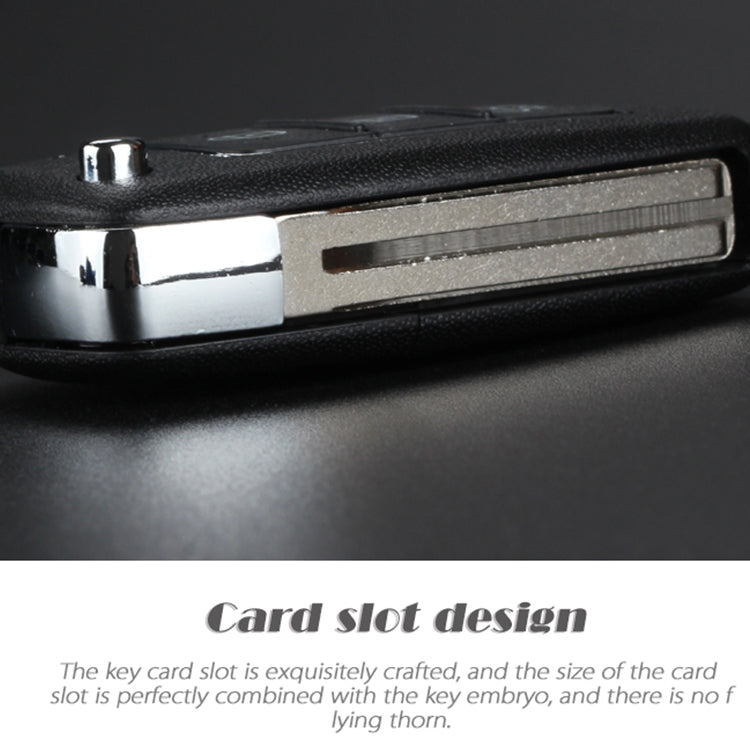 For Hyundai 3-button Folding Car Key Shell with Silver Metal Edge - Remote Car Key by PMC TechLife | Online Shopping South Africa | PMC TechLife