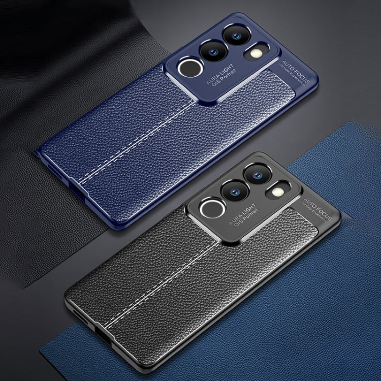For vivo S17/S17 Pro/V29 5G Litchi Texture Shockproof TPU Phone Case(Black) - free shipping - PMC TechLife - Order now!
