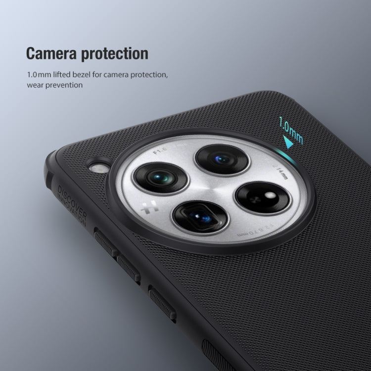 For OnePlus 12 NILLKIN Frosted Shield Pro PC + TPU Phone Case(Black) - OnePlus Cases by NILLKIN | Online Shopping South Africa | PMC TechLife | Buy Now Pay Later Mobicred