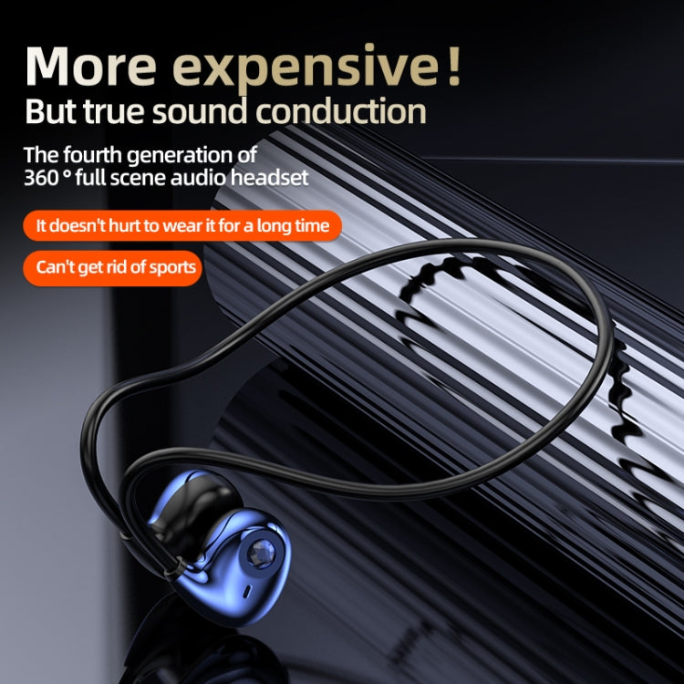 A59 Open Air Conduction Built-in Microphone Wireless Bluetooth Neckband Earphone(Grey) - Sport Earphone by PMC TechLife | Online Shopping South Africa | PMC TechLife | Buy Now Pay Later Mobicred